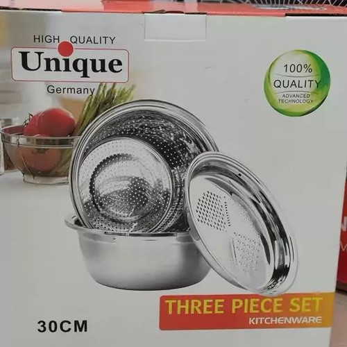 آبکش لگن یونیک رنده دار سایز 30 اصل Unique 30cm